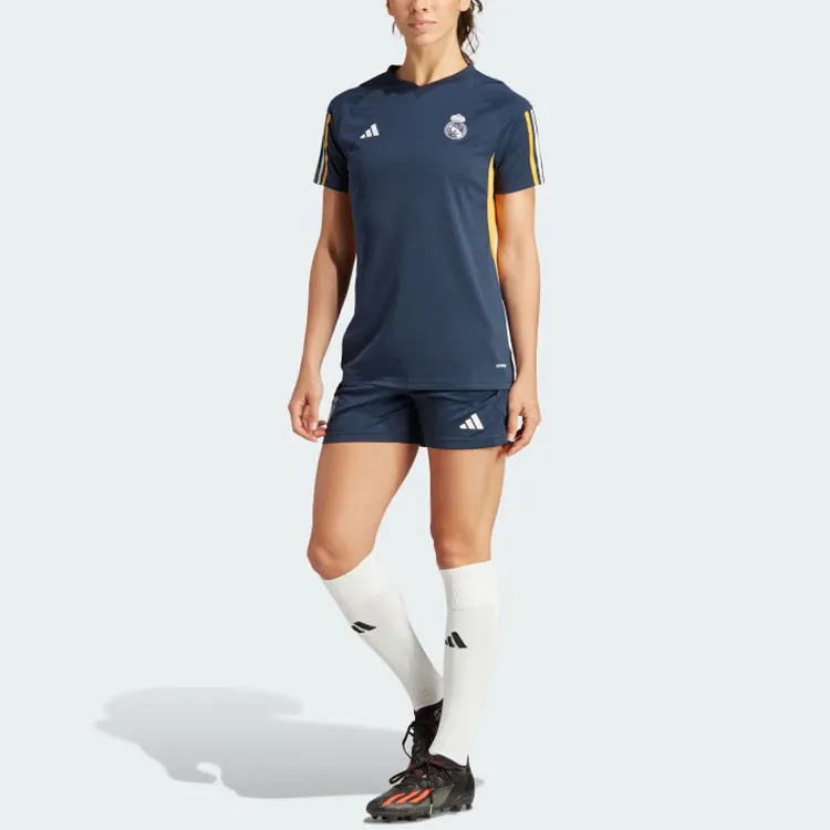 Adidas Real Madrid Soccer Jerseys Women's Dark Blue-5