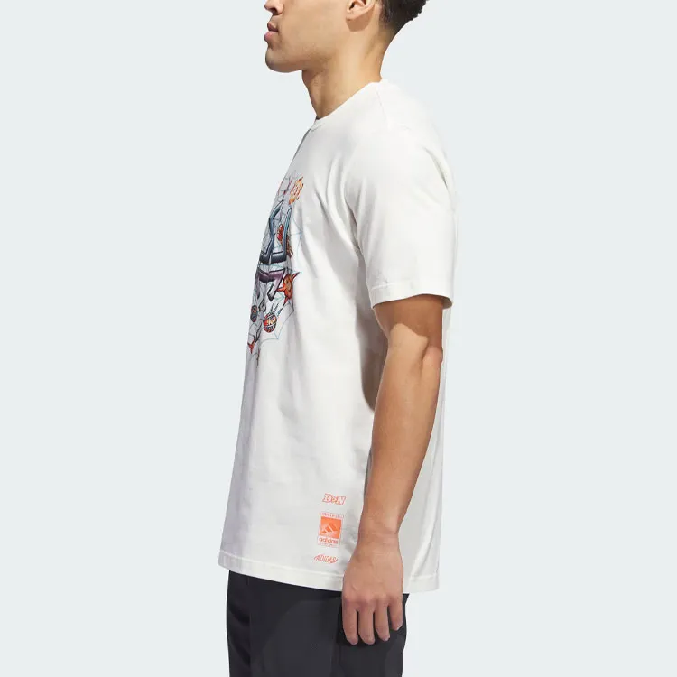 Adidas Donovan Mitchell 8 Bit Graphics Signature Basketball Graphic Tee-4