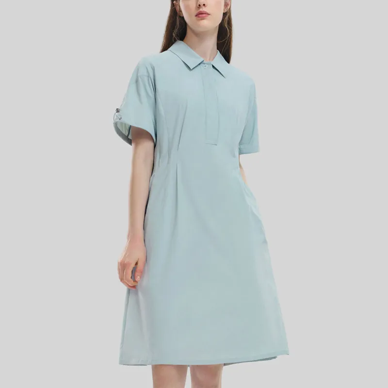 FILA Short Sleeved Dress Women's Dream Awakening Green-4