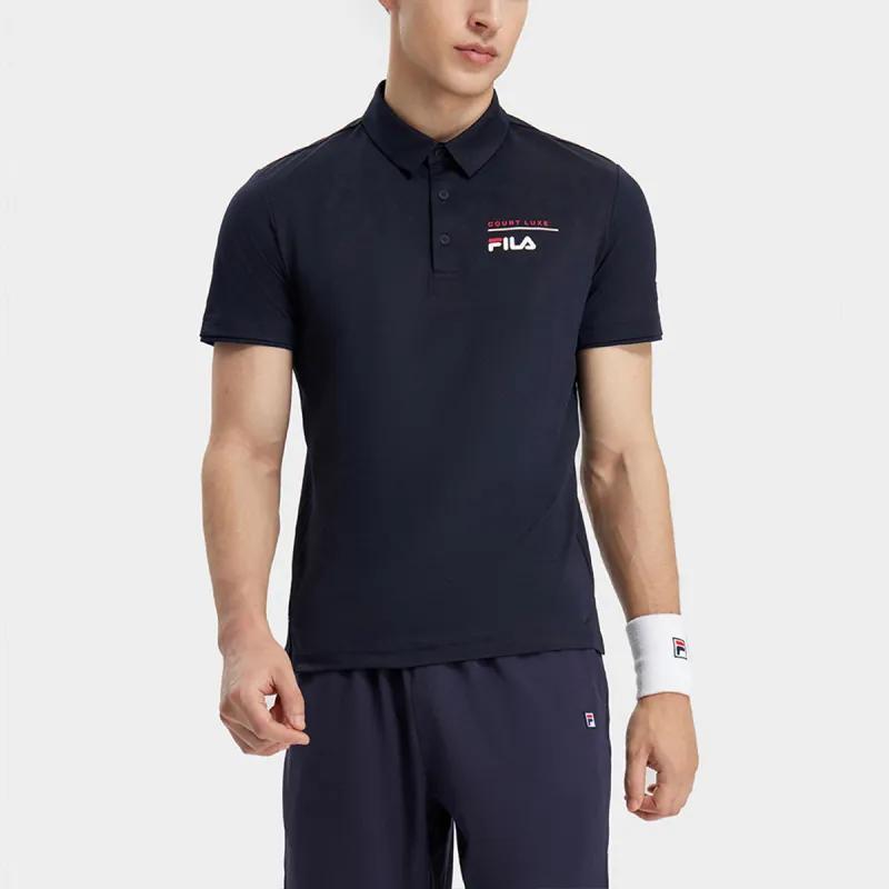 FILA Polo Shirt Men's Royal Blue-2