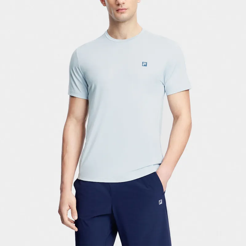 FILA T Shirts Men Morning Gray Blue-2