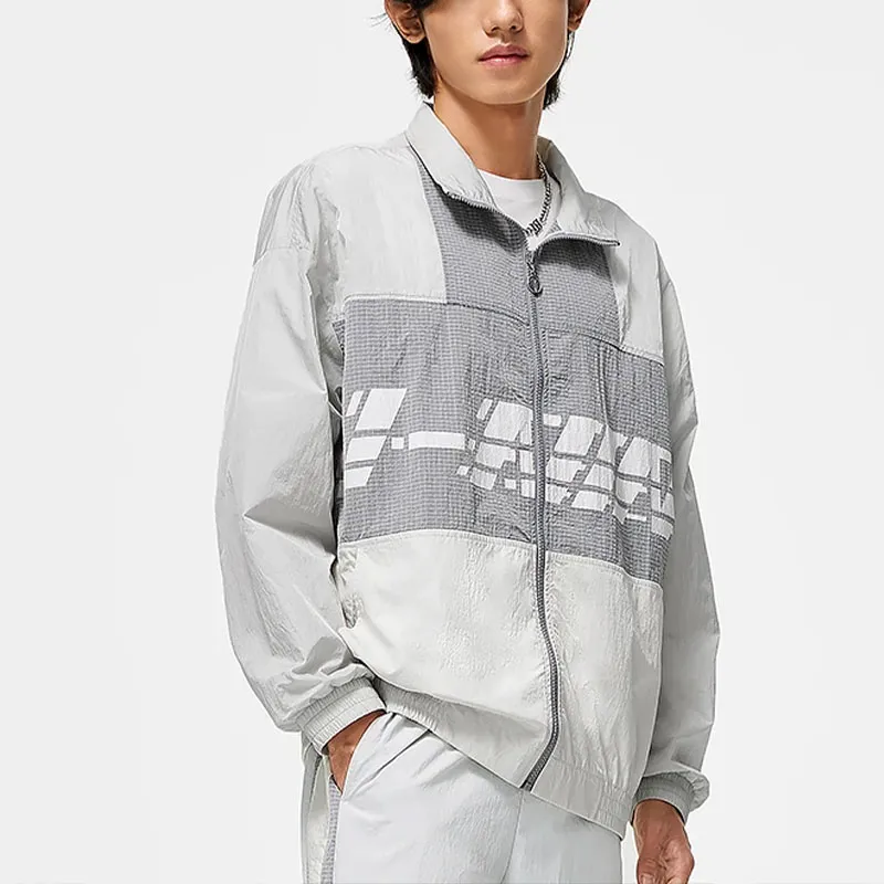 LiNing Jacket Men's Sichuan Stone Gray Ivory-2