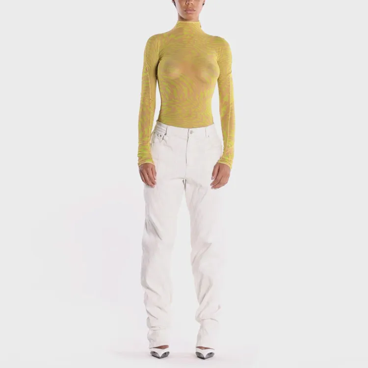 Mugler Jeans Unisex White-2
