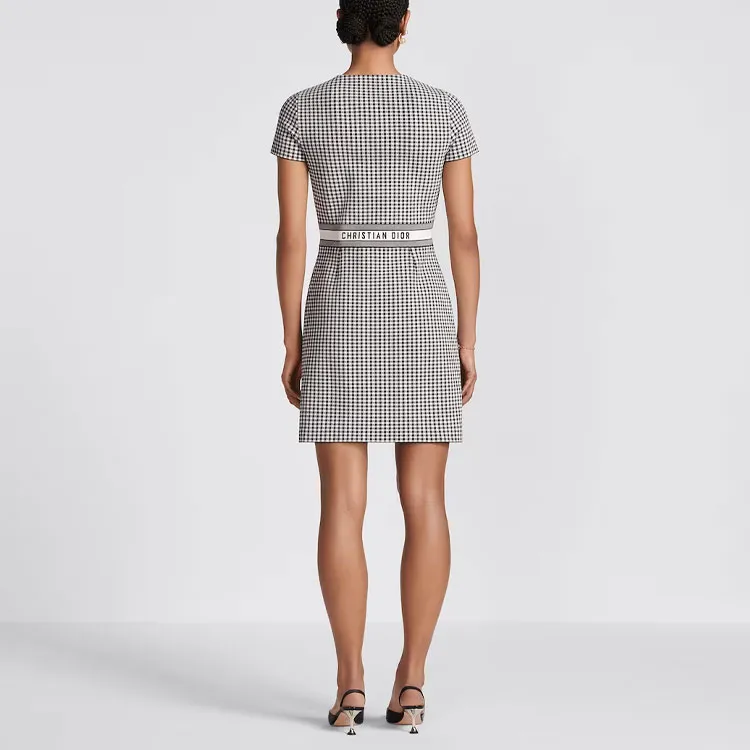 DIOR SS23 Short Sleeved Dress Women's Black-2