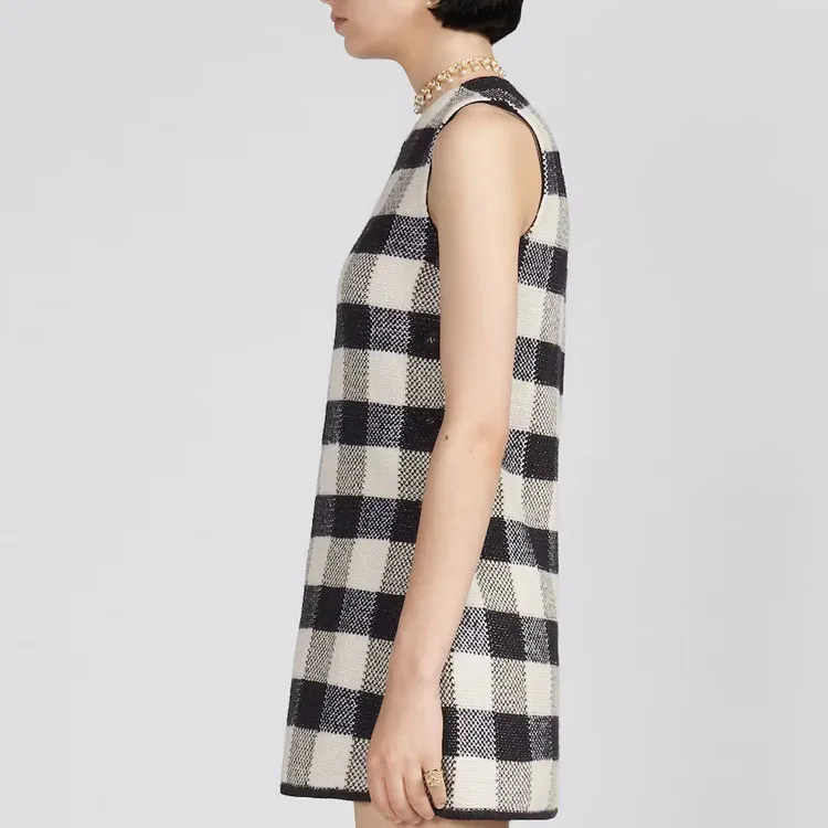 DIOR SS23 Sleeveless Dress Women's Gray-5