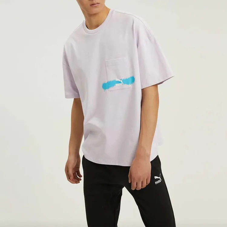 PUMA T Shirts Men Pink-2