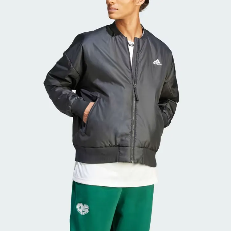 Adidas BRAND LOVE Brand Love Bomber Jacket Jacket Men's Black-2