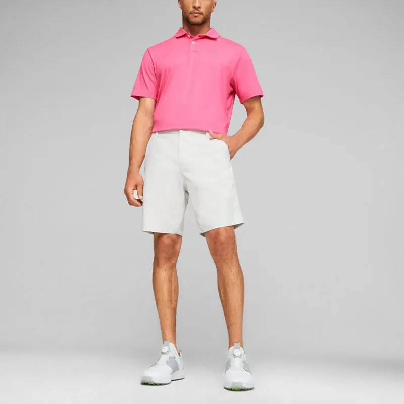 PUMA Golf X PTC Polo Shirts Men Bright Pink Red-4