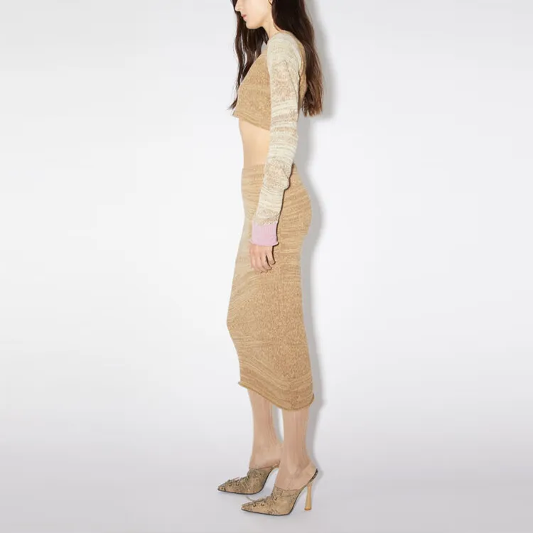 Acne Studios Casual Long Skirts Women's Tobacco-3