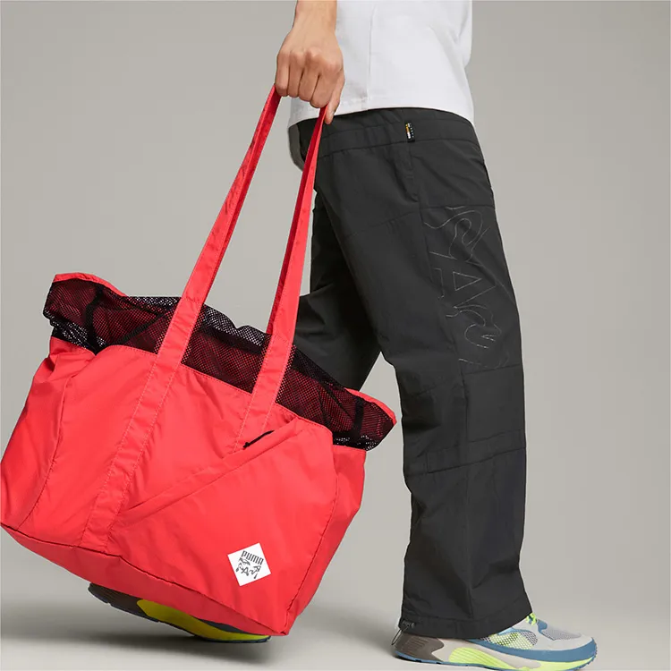 PUMA PERKS And MINI Collaboration Nylon Tote Bag Shopping Bag Shoulder Bag Handbag Regular Women's Magnolia Pink-2