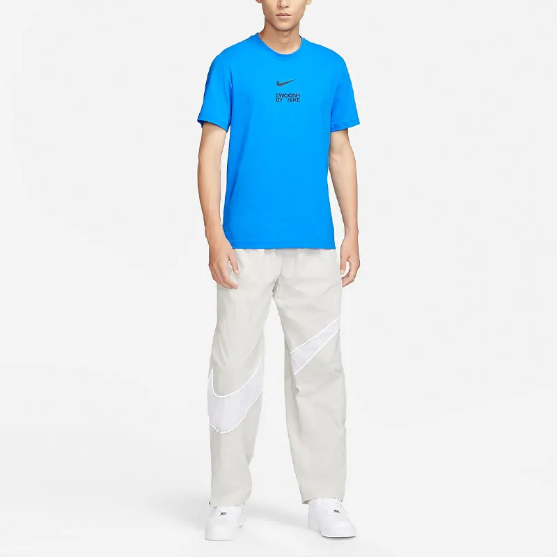 Nike T Shirts Men Light Photo Blue-2