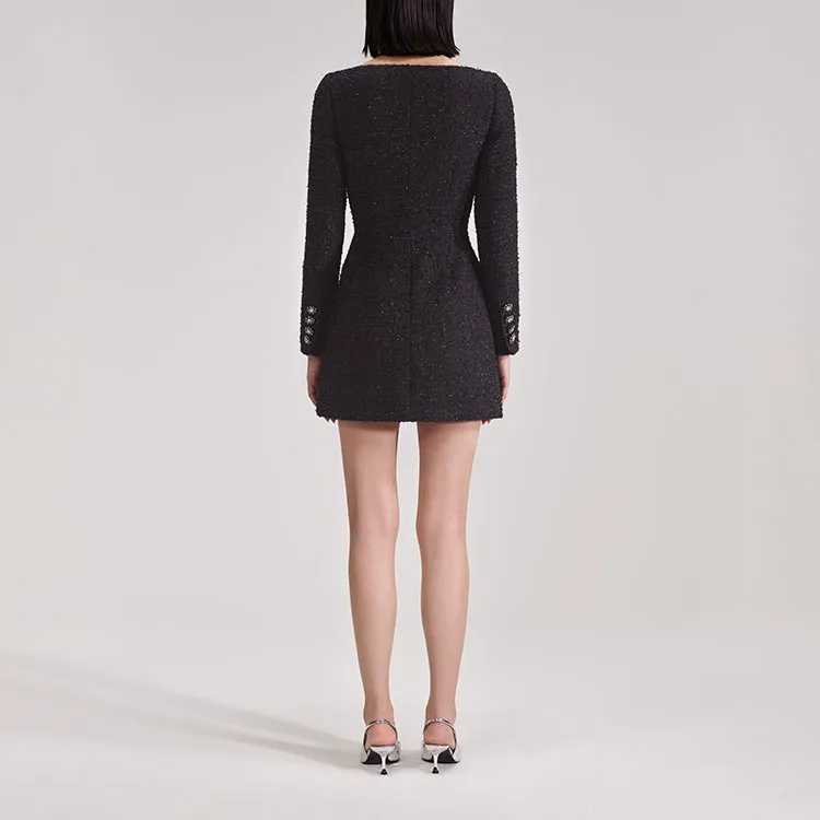 Self portrait Long Sleeved Dresses Women's Black-2