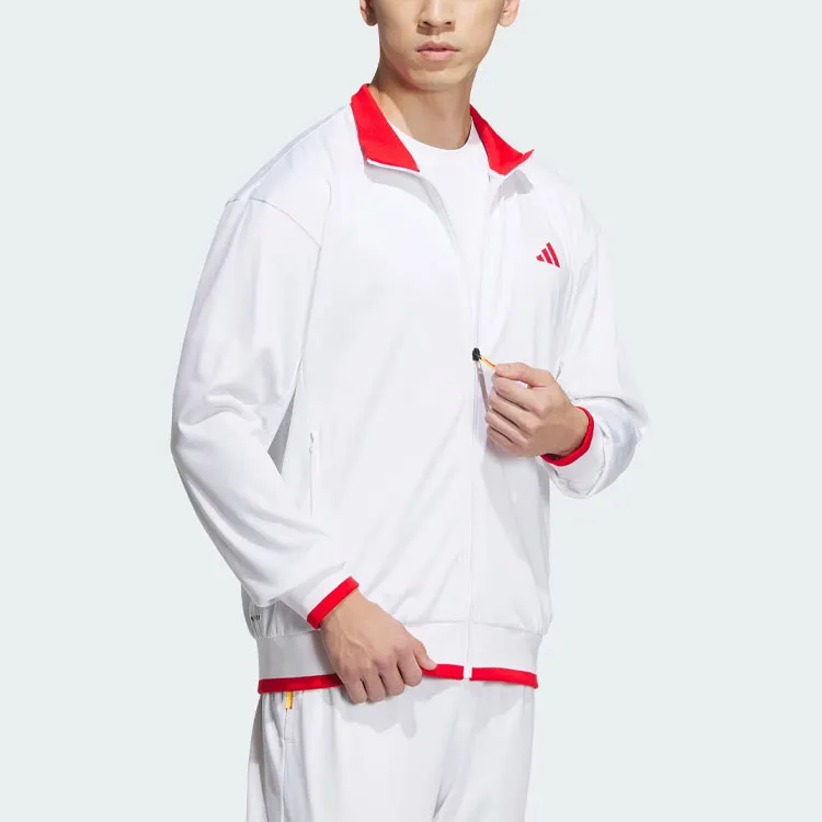 Adidas Chinese Tennis Team Olympic Series Jacket Men's White-2