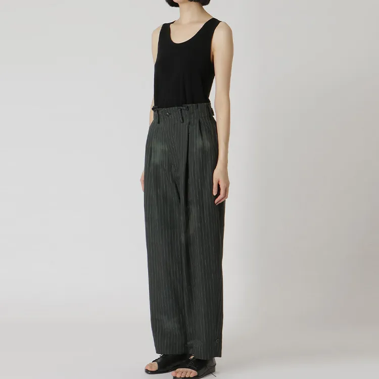Yohji Yamamoto Suit Trouser Unisex Khaki Green-3