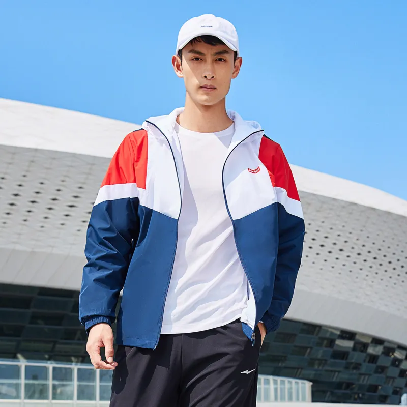 Erke Jackets Men Blue Black-4