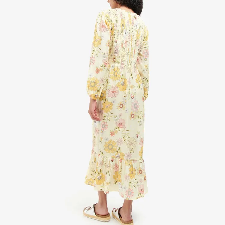 BARBOUR Long-Sleeved Dresses Women's Yellow-3