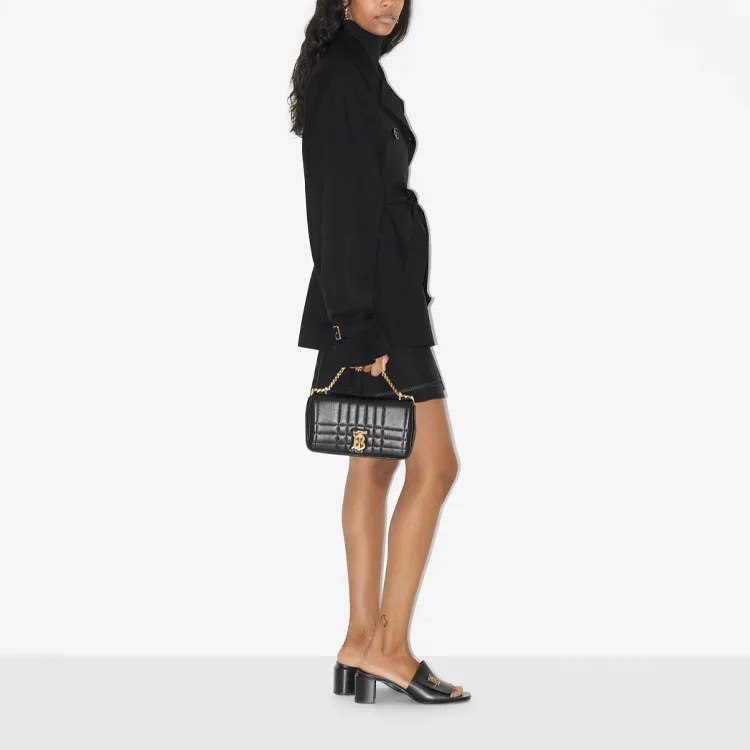 Burberry Trench Coats Women's Black-2