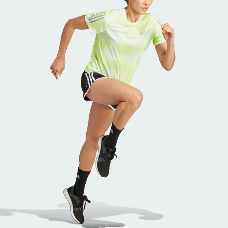 Adidas ALLOVER PRINT T-Shirts Women's Bright Lemon-3