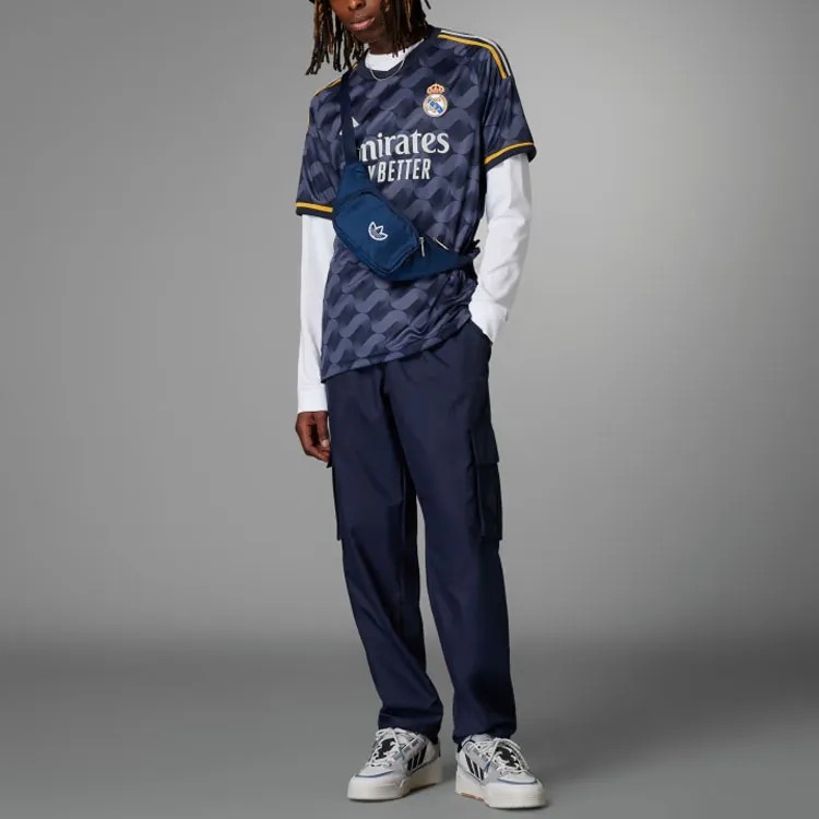 Adidas Real Madrid Soccer Jerseys Men Dark Blue-4