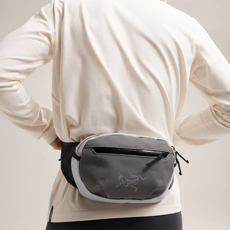 Arcteryx Nylon Fanny Pack Unisex Gray White-2