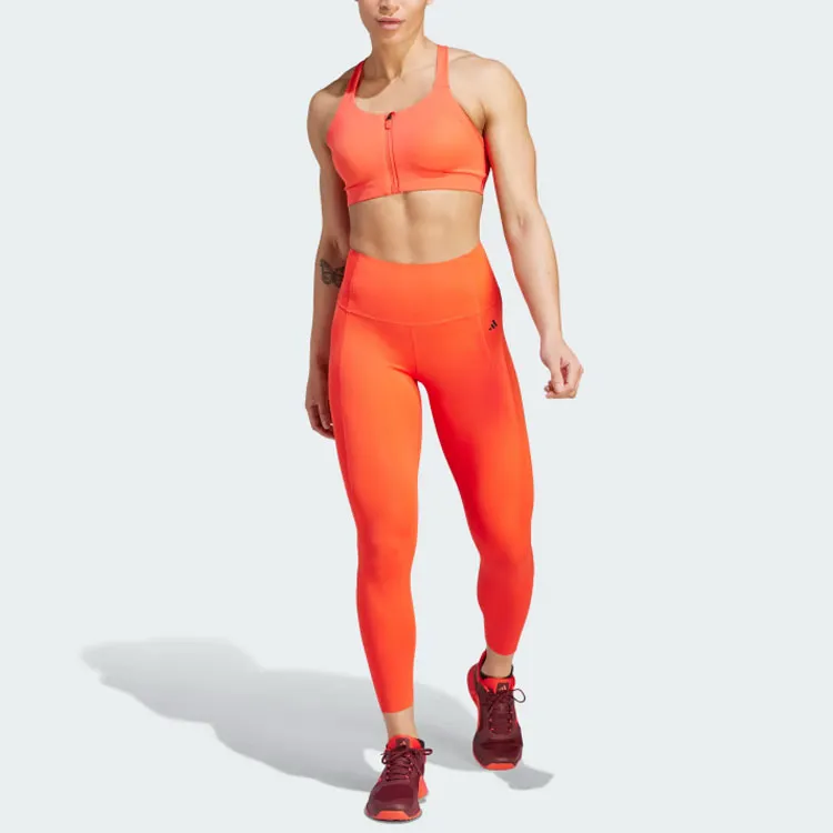 Adidas Free Shipping With AdiClub Tlrd Impact Luxe High Support Zip Bra-2