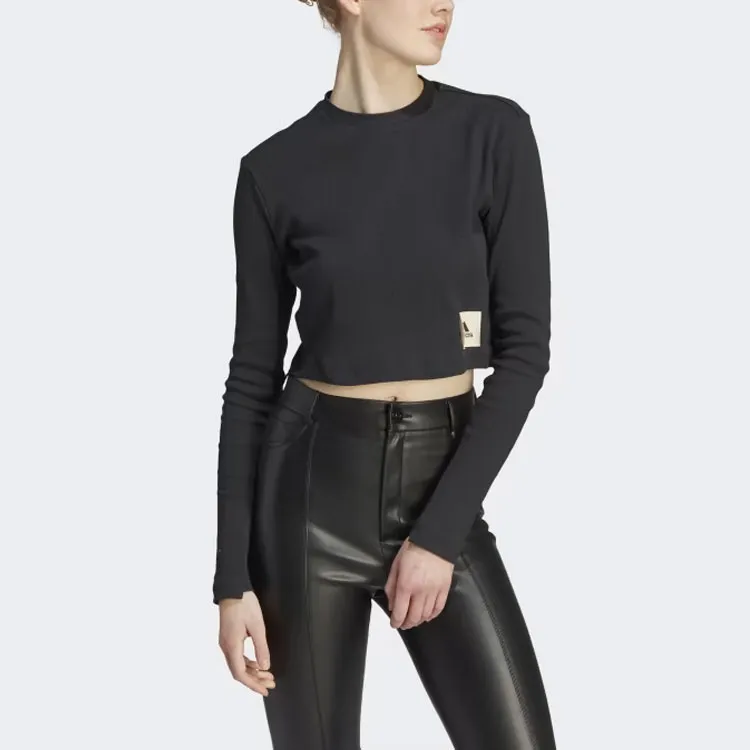 Adidas Lounge T Shirts Women's Black-1