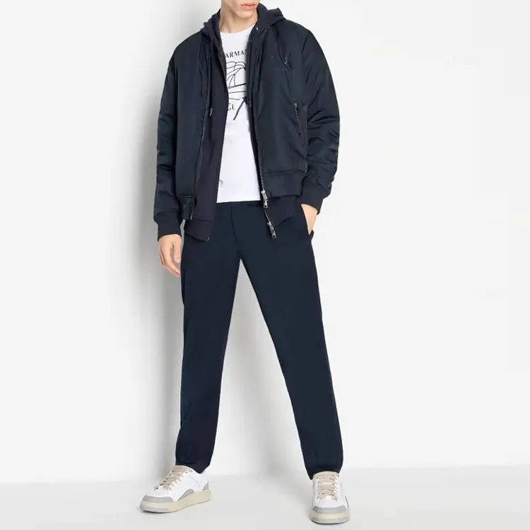 ARMANI EXCHANGE Logo-print Bomber Jacket-1