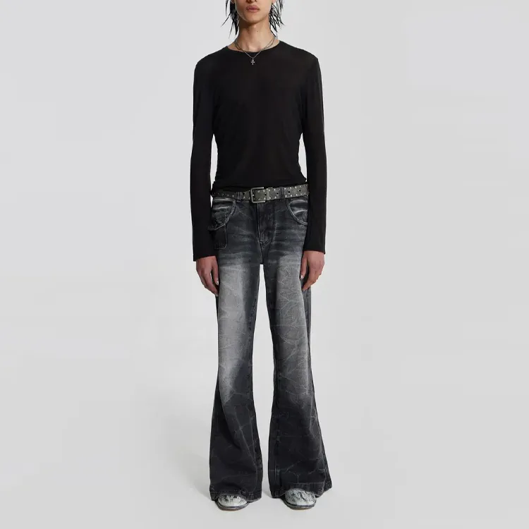 Jaded London Jeans Unisex Washed Black-2