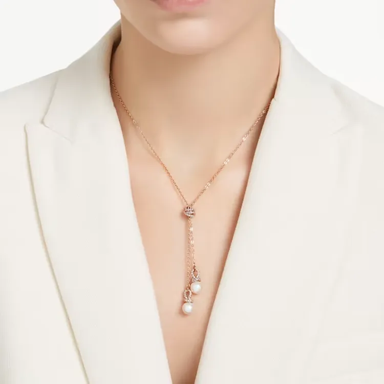 Swarovski Originally Rose Gold Tone Plated Necklaces Women's Rose Gold-4