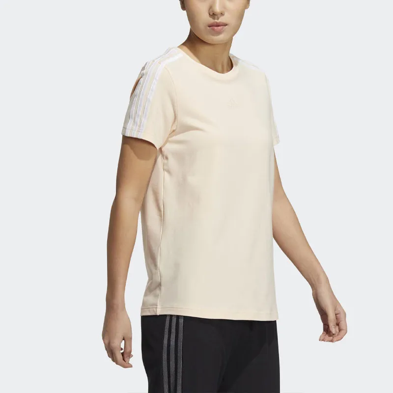 Adidas T Shirt Women's Beige Yellow-3