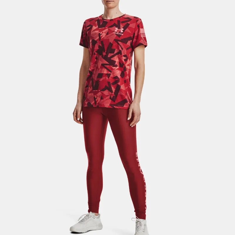 Under Armour Freedom Collection Yoga Pants Women's Red-4