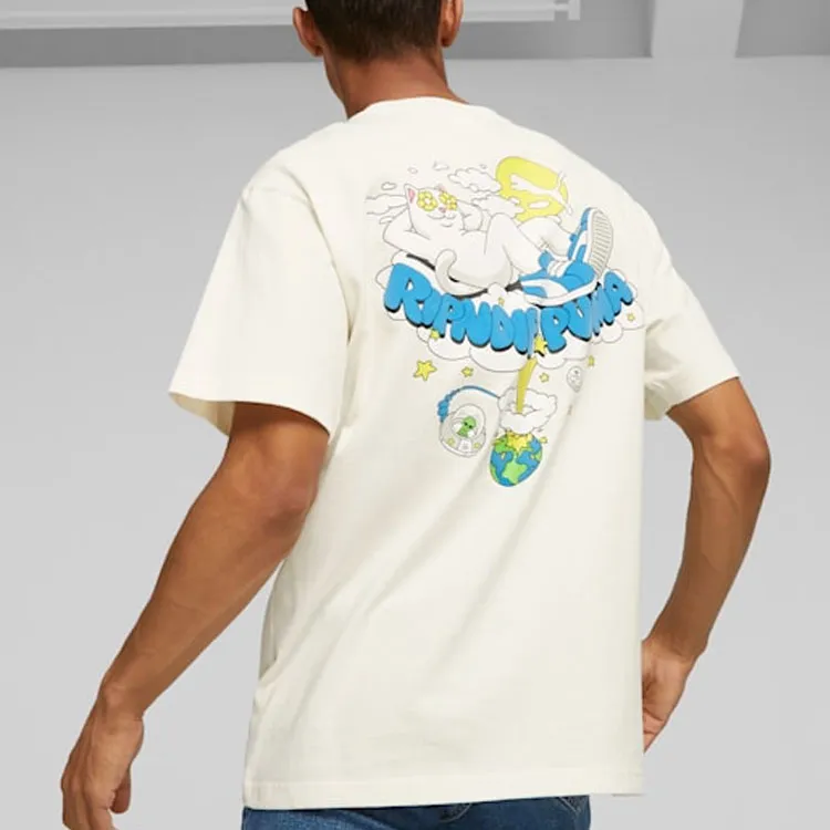 PUMA X RIPNDIP Co branded Series T Shirt Men's White-4