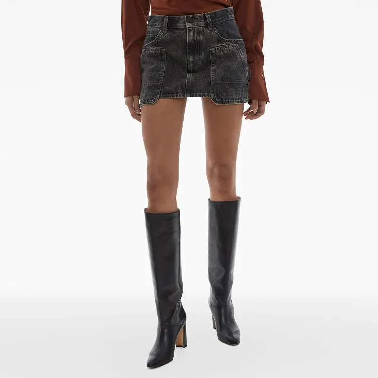Helmut Lang Carpenter Denim Miniskirt-3