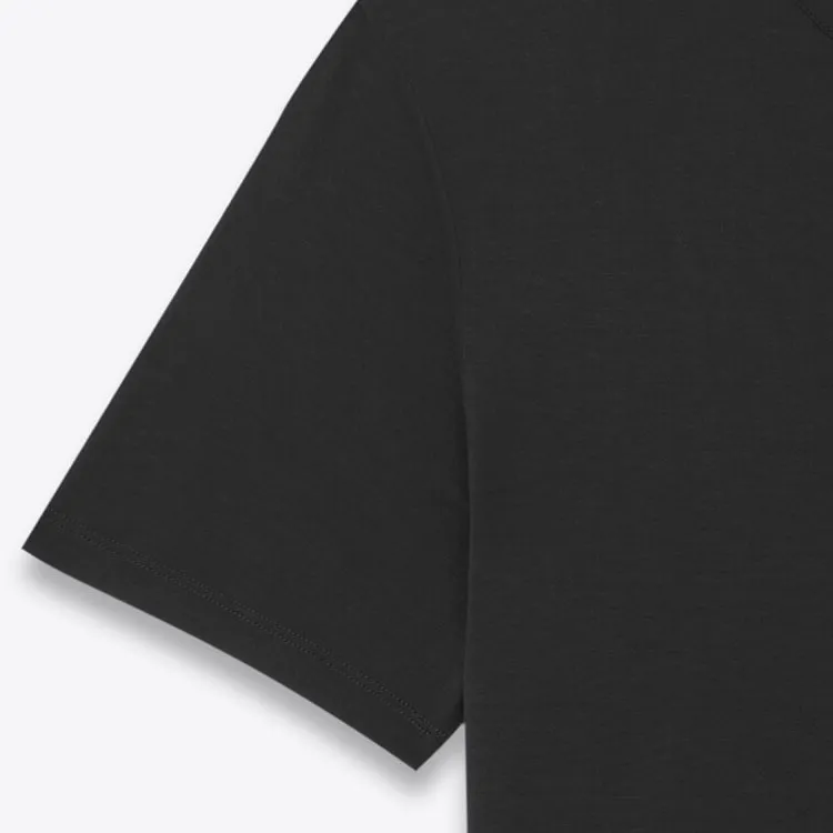 SAINT LAURENT Crewneck Short Sleeved T Shirt-4