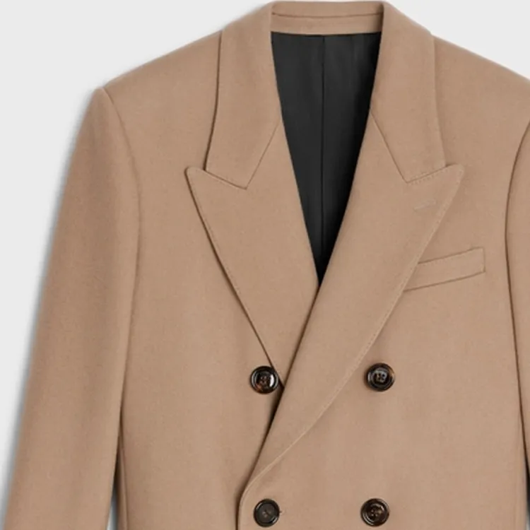 CELINE Boxy Coat In Cashmere Cloth-4