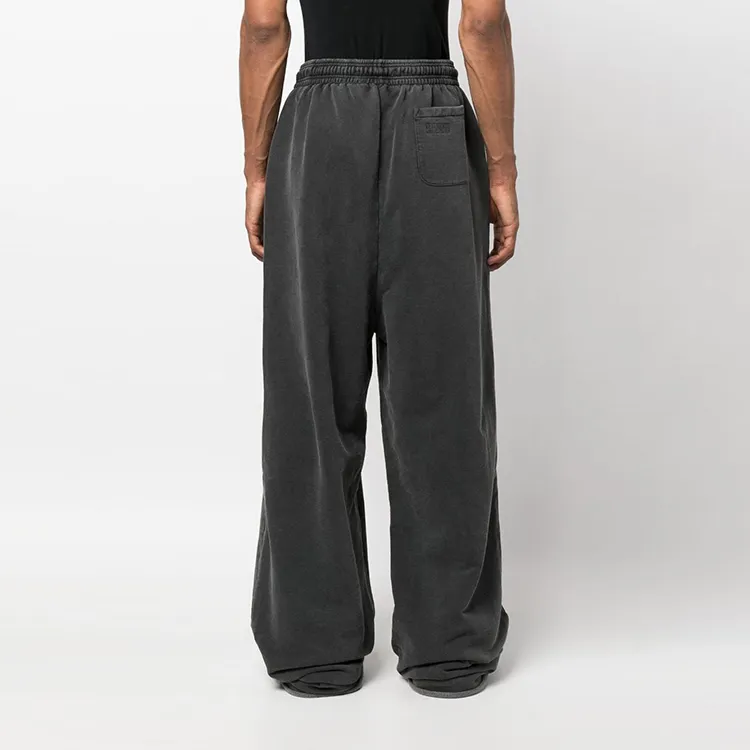 Vetements Knitted Sweatpants Unisex Charcoal Gray-3