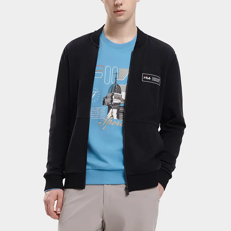 FILA Jackets Men Jet Black-3