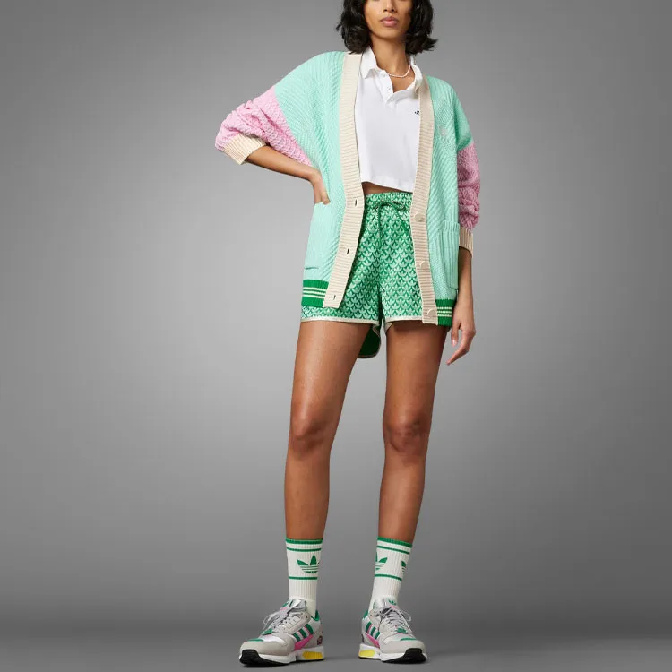 Adidas Originals SS23 Adicolor 70s Retro Series Knitwear Women's Simple Green-1