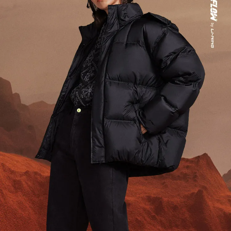 LiNing CF Tracing Down Jacket Unisex Black-3