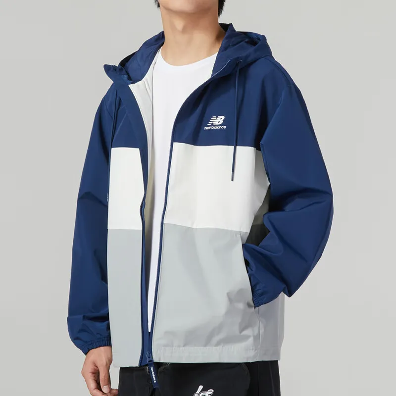 New Balance Jackets Men Blue-4
