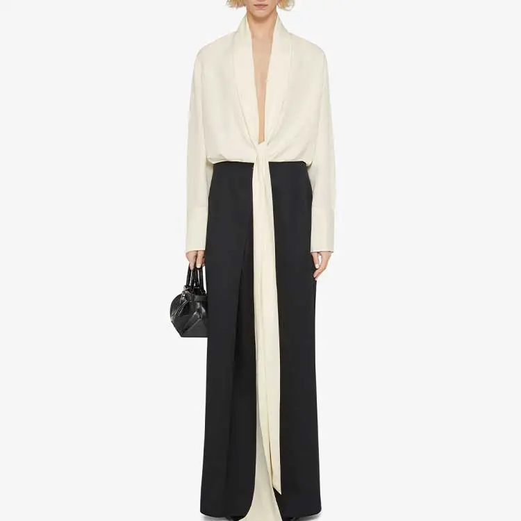 Givenchy Long Lavalliere Blouse-1