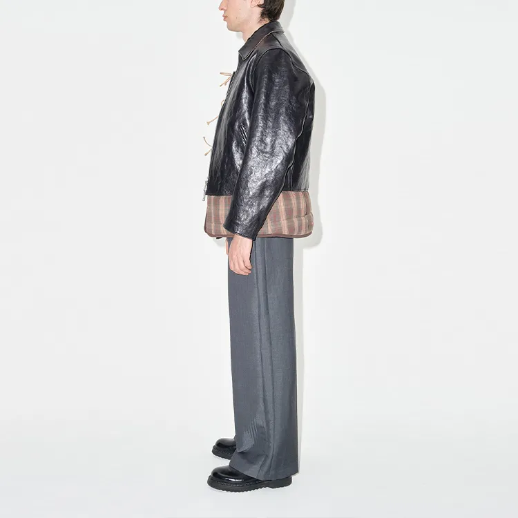OUR LEGACY Mini Leather Zipped Jacket-3