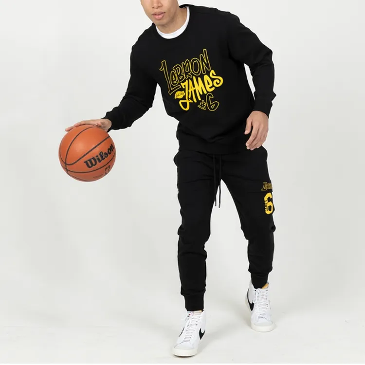 NBA Los Angeles Lakers Sweatshirts Men Black-3