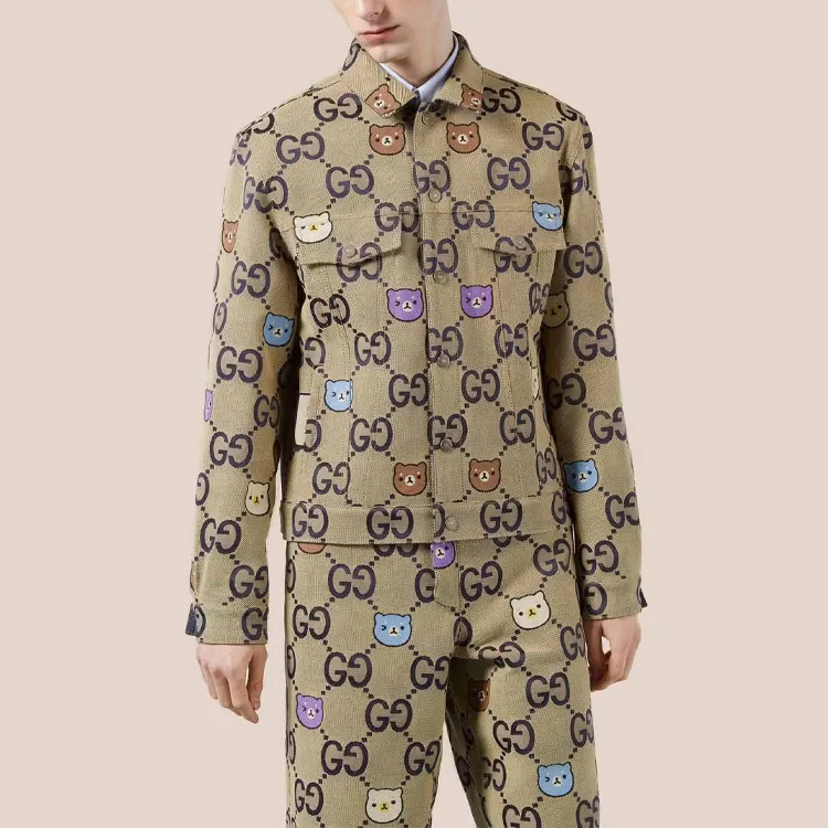 GUCCI Denim Jacket Men's Multicolor-5