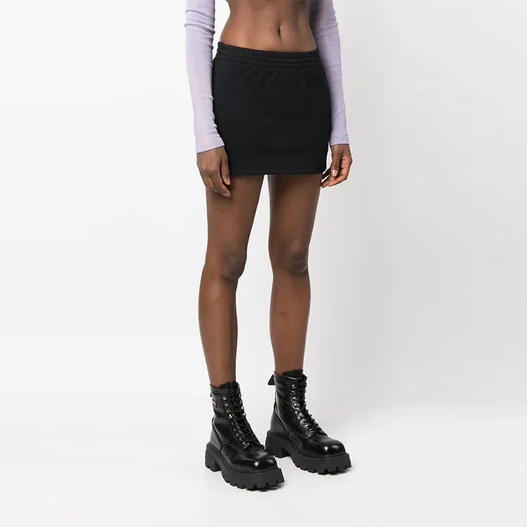 Vetements Push Up Molton Mini Skirt 'Black'-3