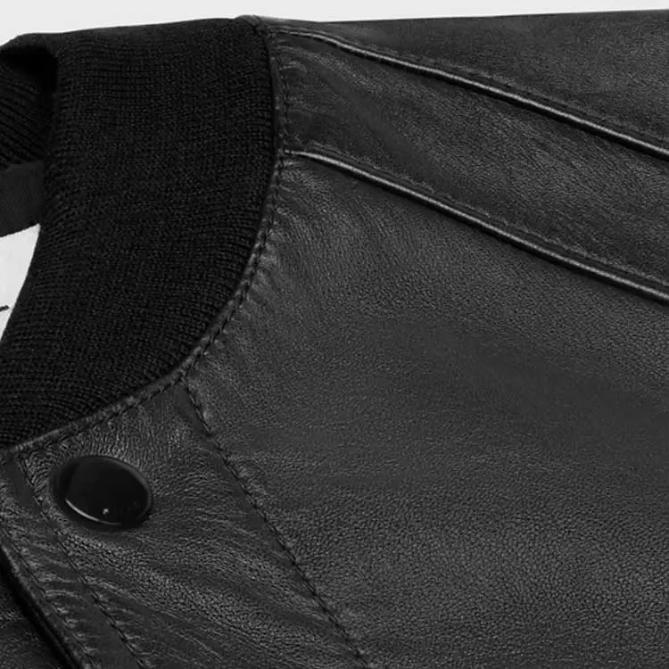 CELINE FW23 Leather Jacket Men's Black-4