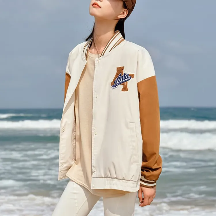 ANTA Life Collection Baseball Jerseys Women's Euryale Stone White-4