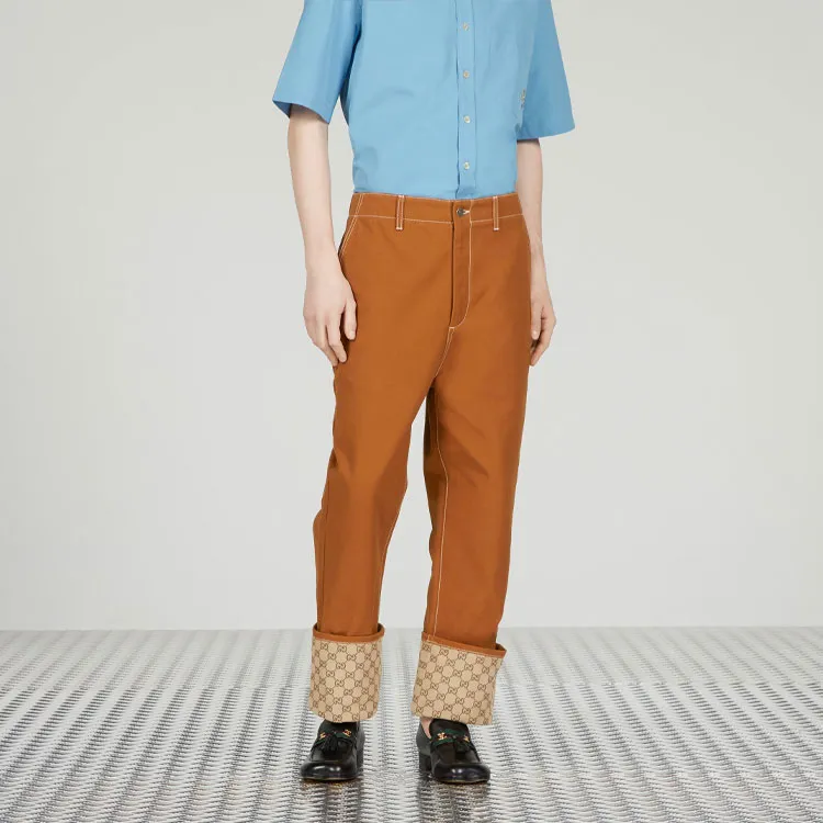 GUCCI Jeans Men Brown-3