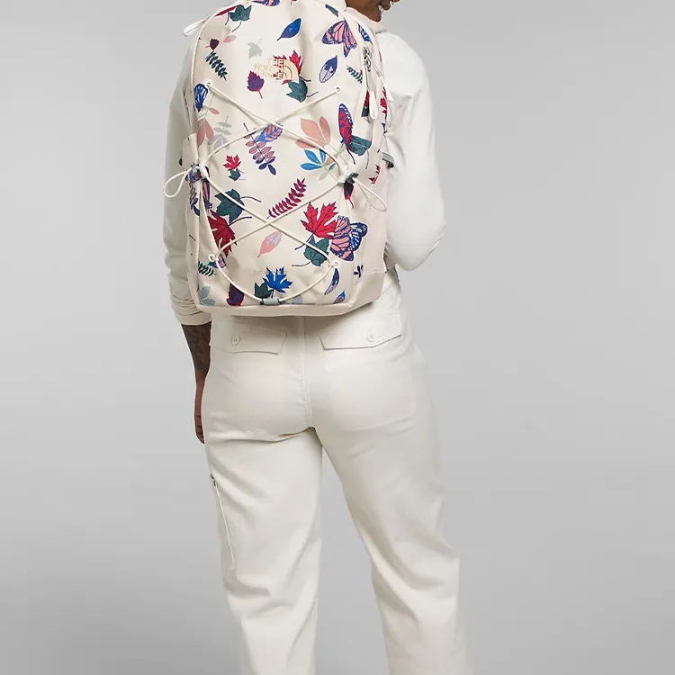 THE NORTH FACE Recycled Polyester Backpack Regular Women's White & Multicolor-4