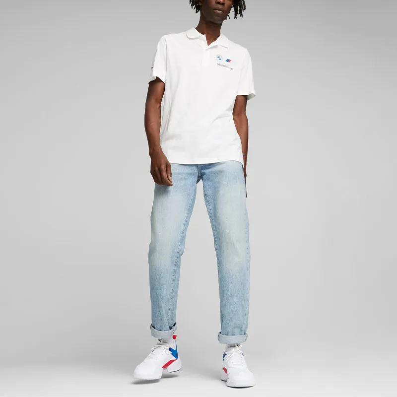 PUMA BMW M Motorsport Polo Shirts Men White-3